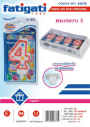 FATIGATI CANDELINE COMPLEANNO NUMERO 4