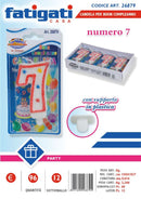 FATIGATI CANDELINE COMPLEANNO NUMERO 7