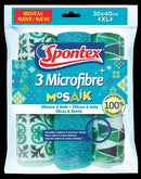 SPONTEX PANNO MICROFIBRE MOSAIK 3PEZZI