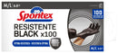 GUANTI SPONTEX NITRILE 100PEZZI  NERI L