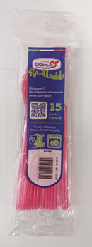 DOPLA FORCHETTE COMPACT 15PEZZI  RIUT ROSA