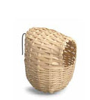 PADOVAN UCCELLI ESOTICI NIDO IN VIMINI & BAMBOO CON GANCIO N12 8X12 CM